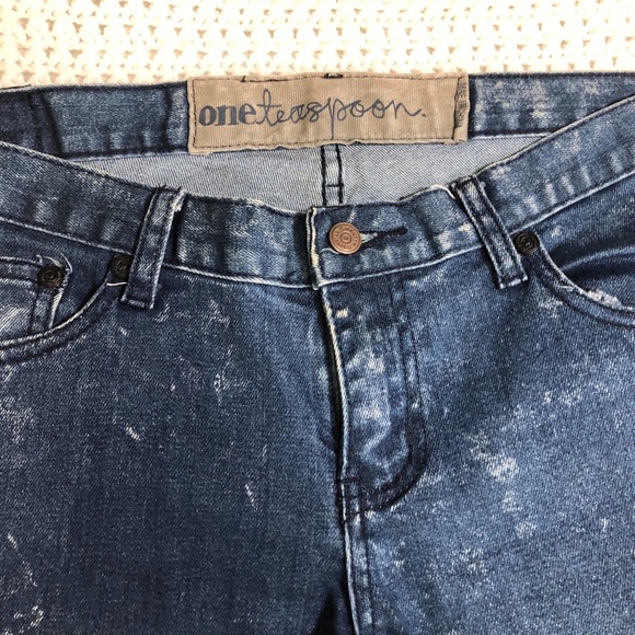 One Teaspoon Women’s Jean acid wash size 26 skinny - Picture 2 of 8